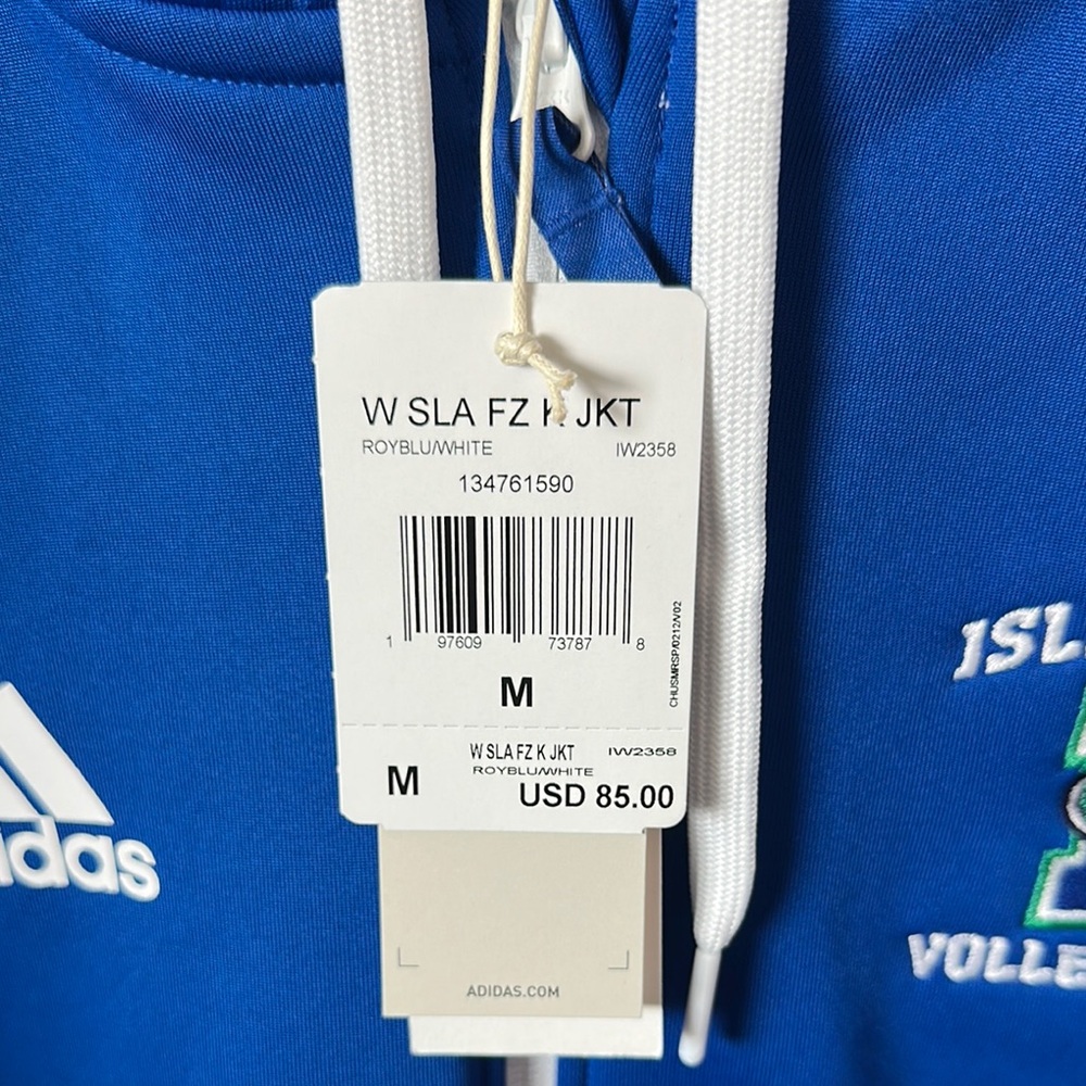 Adidas Islanders Volleyball Blue Hoodie - Picture 3 of 4